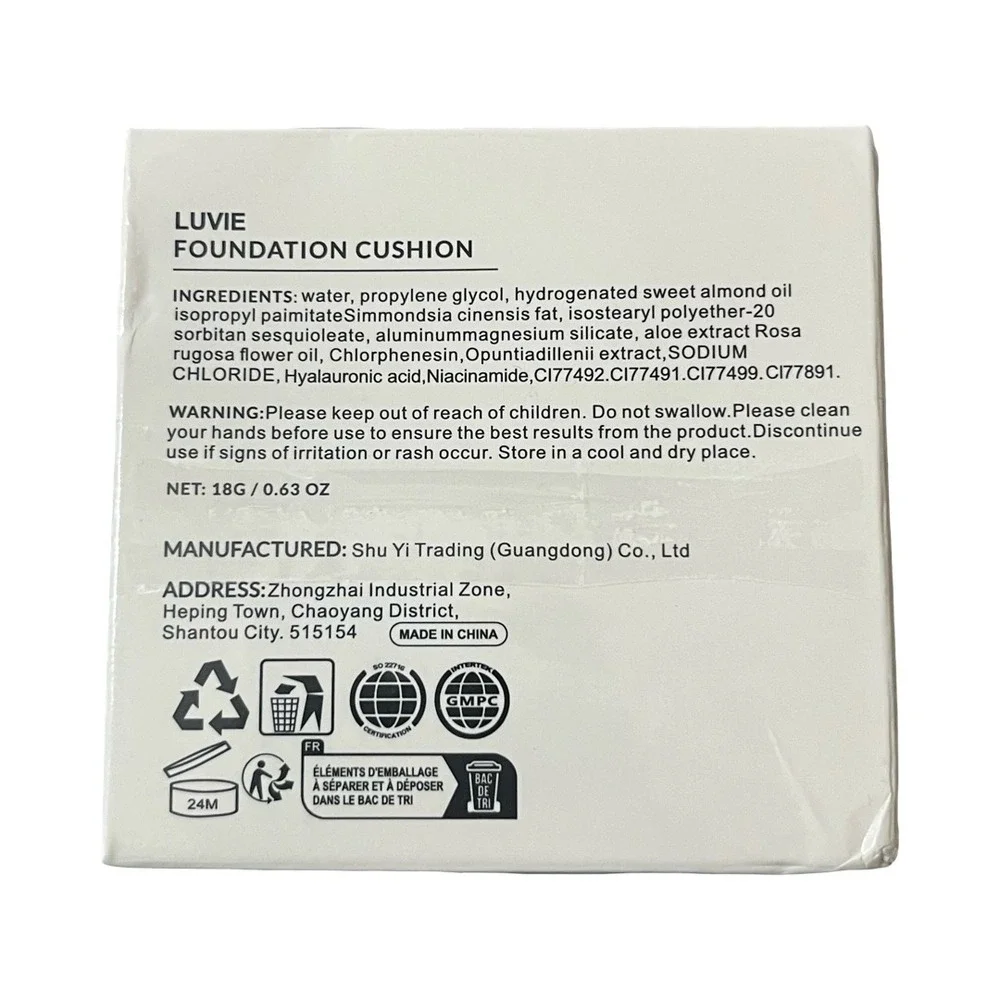 NEW SEALED Luvie Glow Foundation Cushion IVORY Moisturizing Makeup EXP 11/23/30